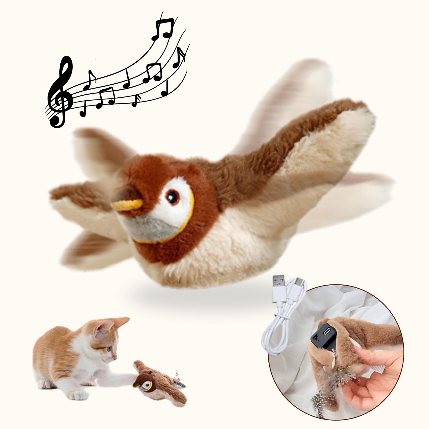 Flatterjagd - Der Spielvogel für deine Katze